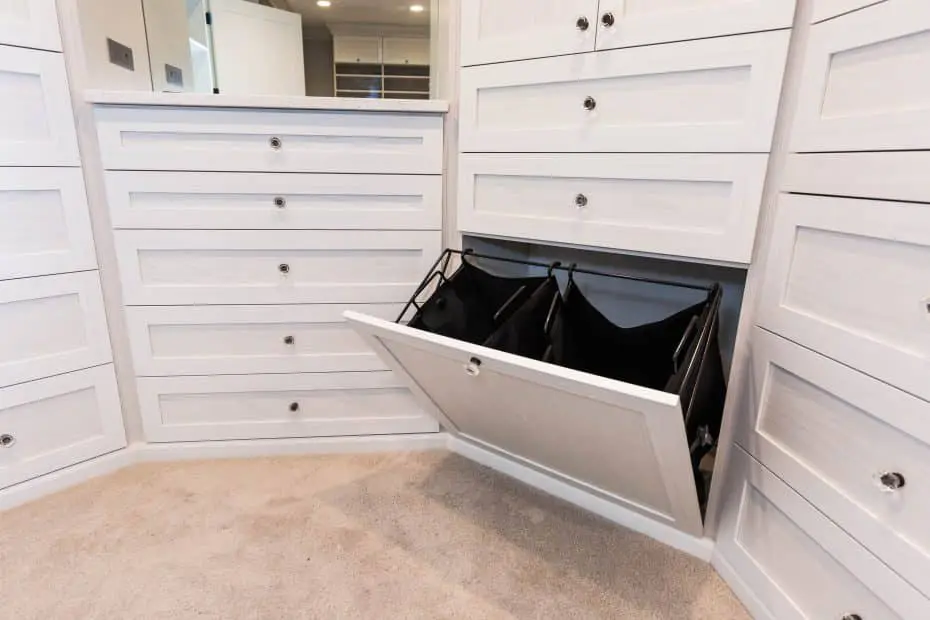 Opened Closet Drawer