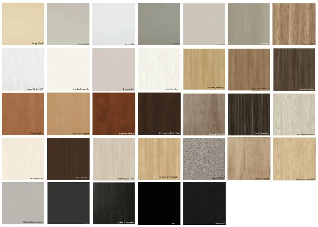 Closet Parts Color Offerings 2025 Closet Parts Color Offerings 2025