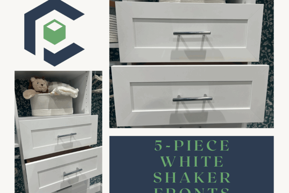 New 5-Piece White Shaker Fronts
