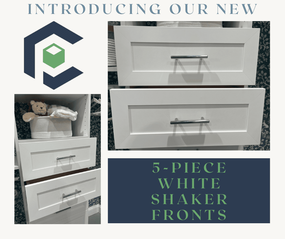 New 5-Piece White Shaker Fronts