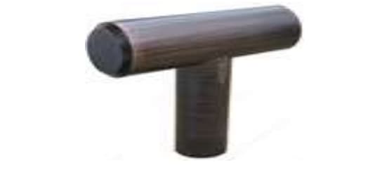 Contemporary Steel Knob (T-Pull)