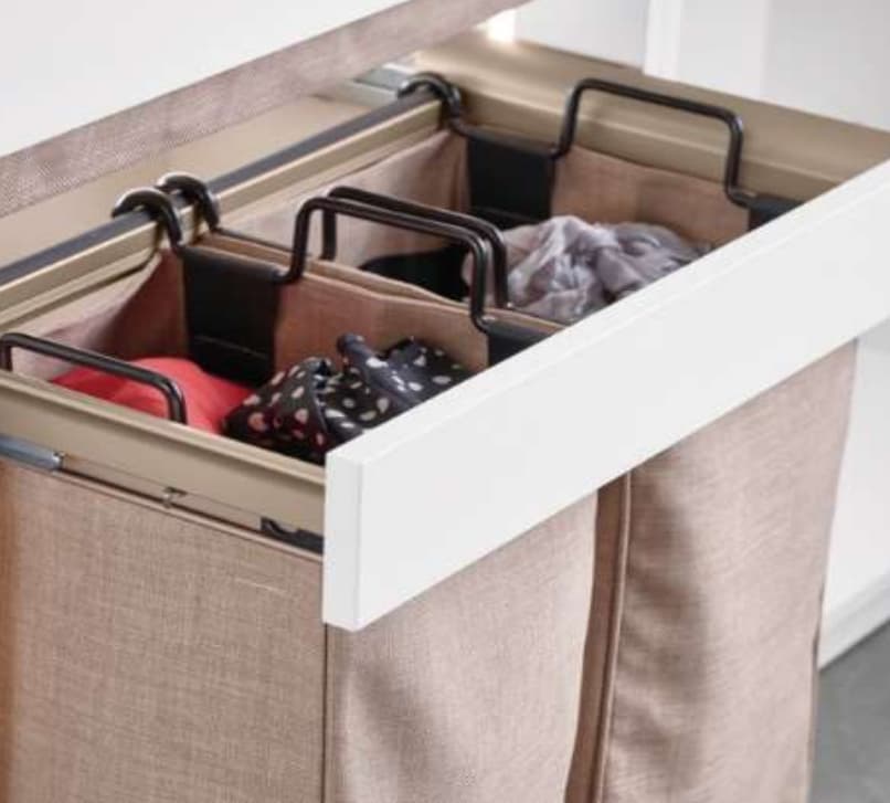 Laundry Organizer (Pull-Out Hamper) with Removable Bags